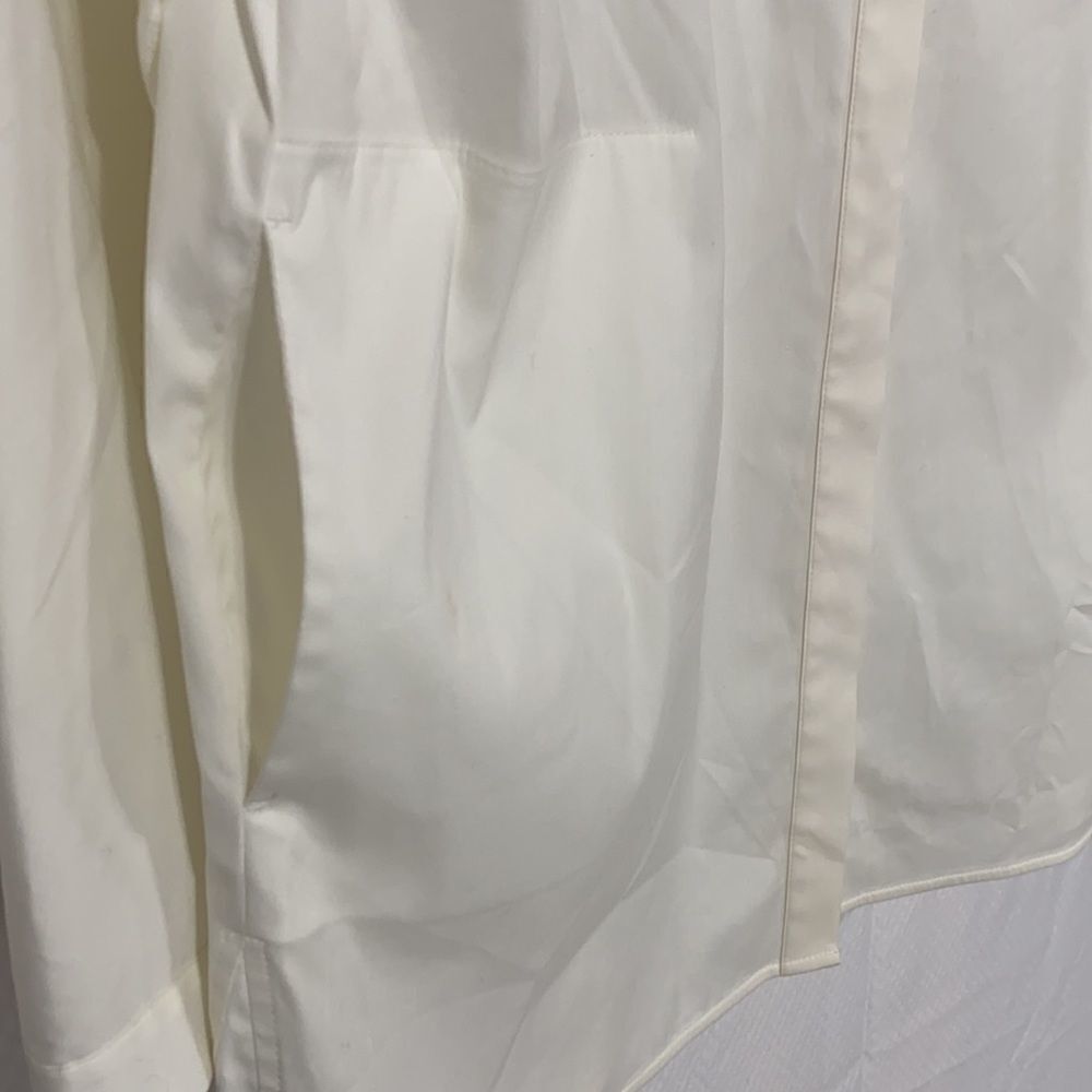 Lafayette 148  Cotton Bernice  Mandarin Collar Button Down Tunic‎ With Pockets M - Picture 8 of 11